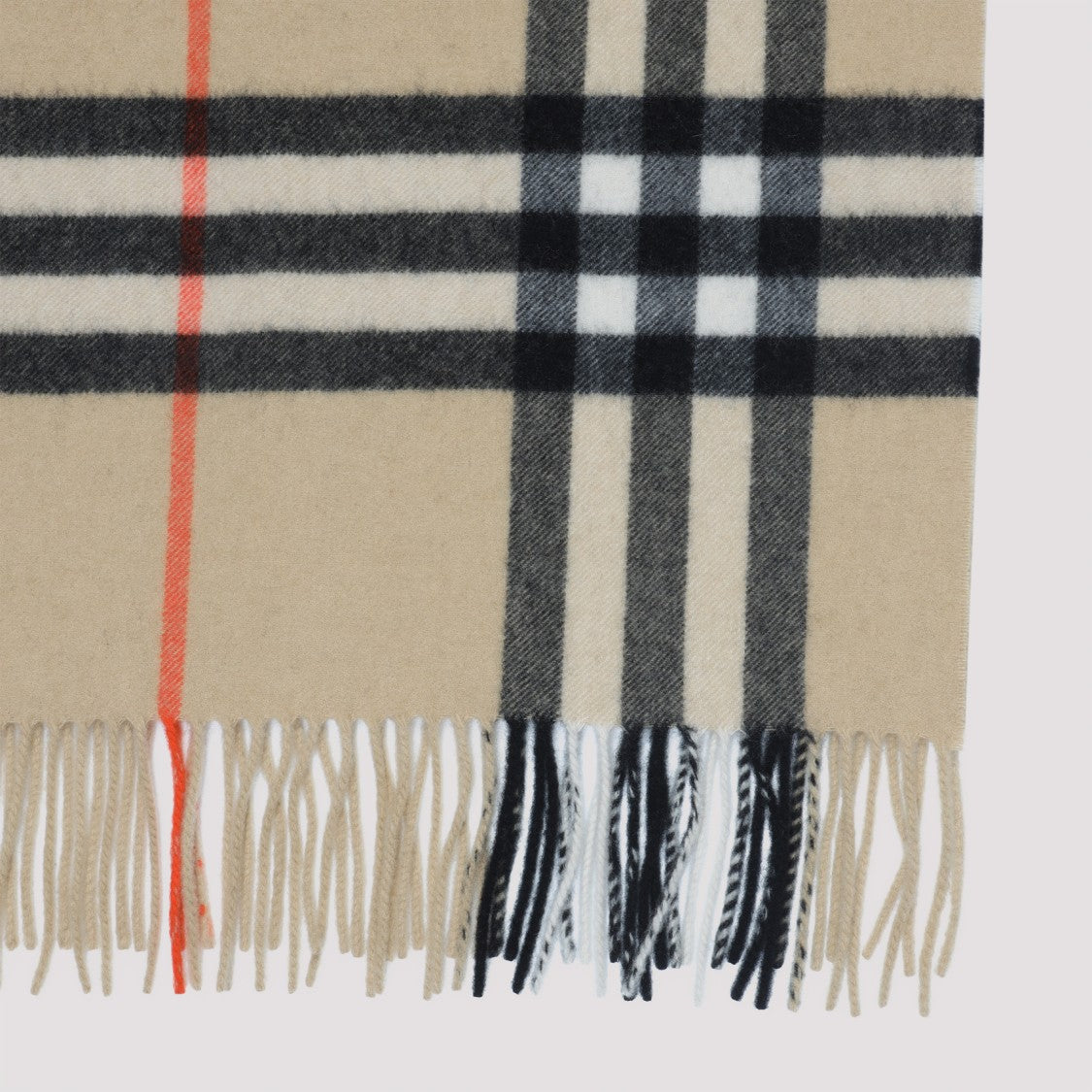 Beige Cashmere Scarf
