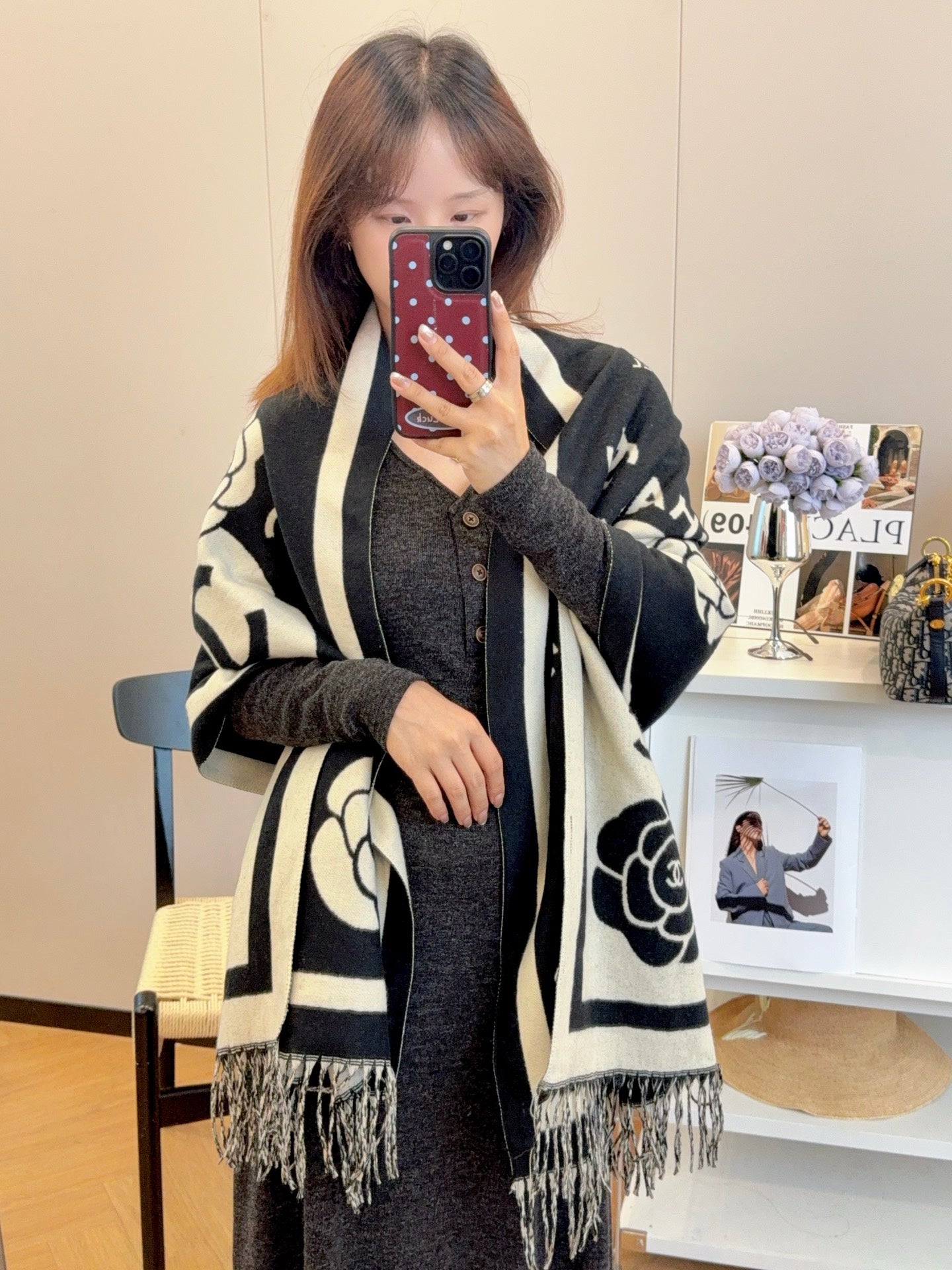 Unisex Cashmere Knit Scarf 2025 Autumn Winter - Classic Warm Design