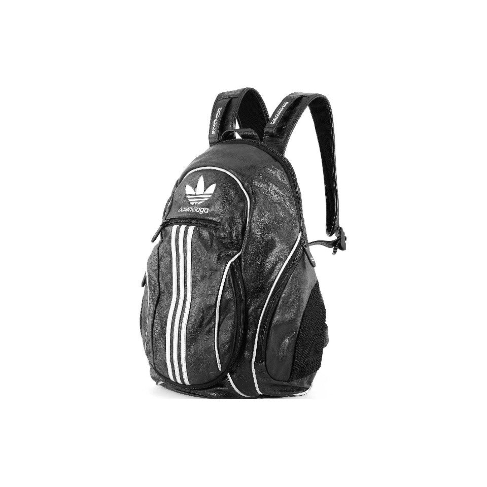 Balenciaga x Adidas 2025 Limited Edition Embossed Logo Leather Backpack