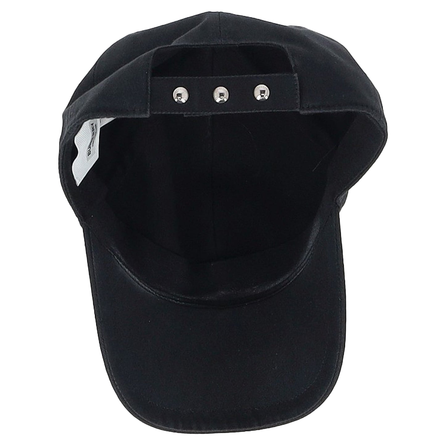 Burberry Embroidered Logo Baseball Cap in Black Cotton