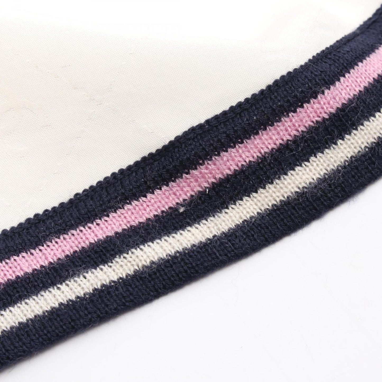 Chanel Navy pink Silk Wool Scarf (Pre-Owned)