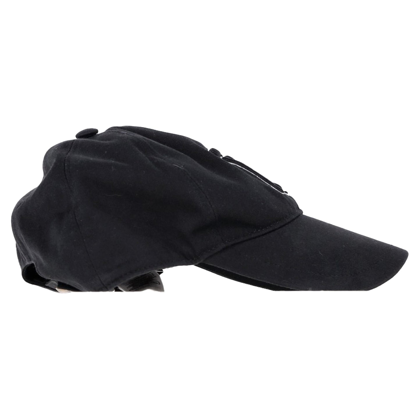 Burberry Embroidered Logo Baseball Cap in Black Cotton