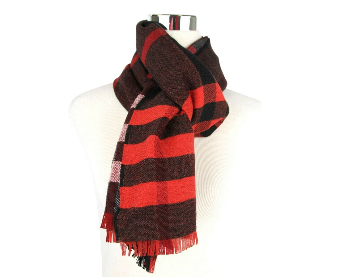 Burberry Women's Military Reversible Color Check Wool Scarf
