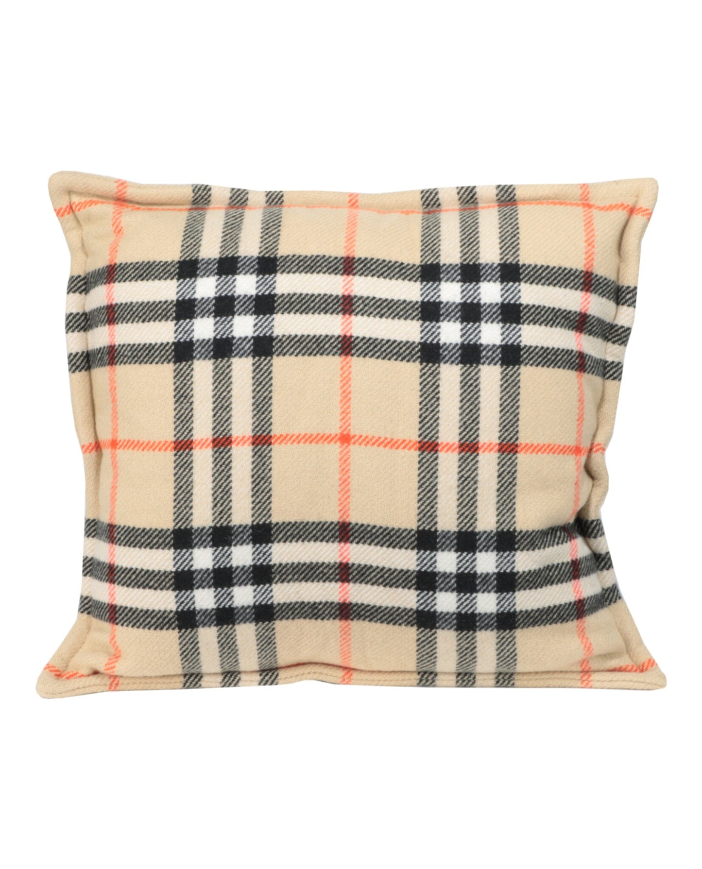 Large Vintage Check Throw Pillow