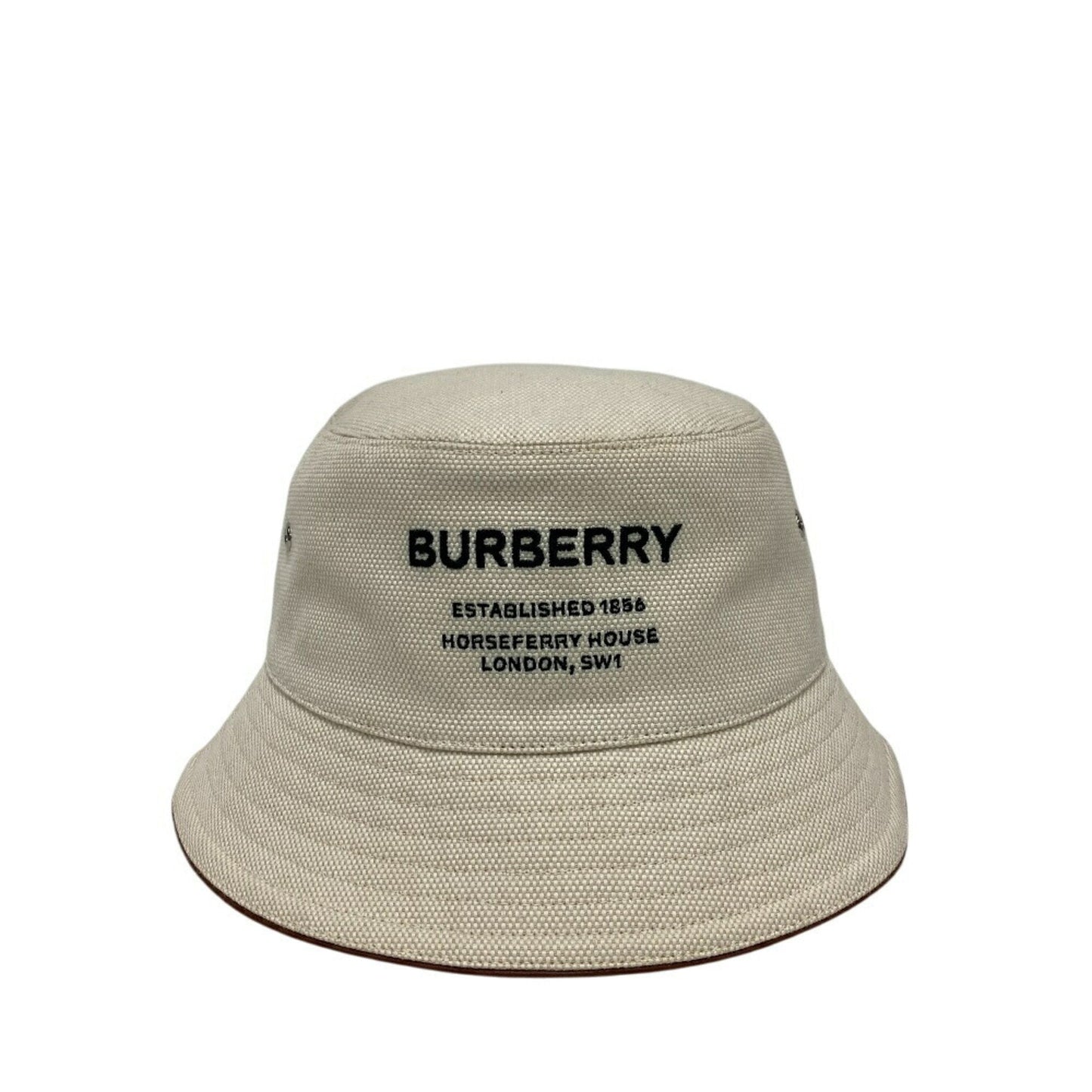 Burberry Cotton Leather Bucket Hat (Pre-Owned)