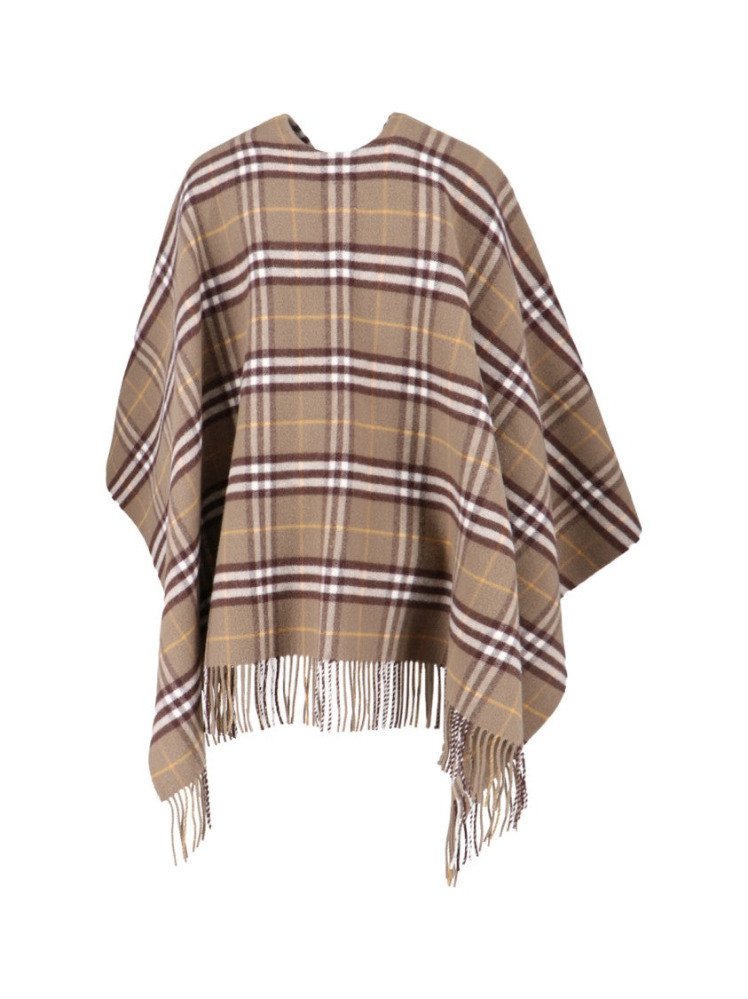 Wool-Cashmere Poncho – Brown