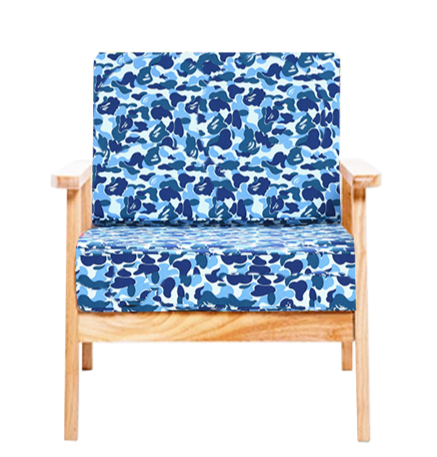 BAPE SINGLE-SEATER WOODEN CHAIR