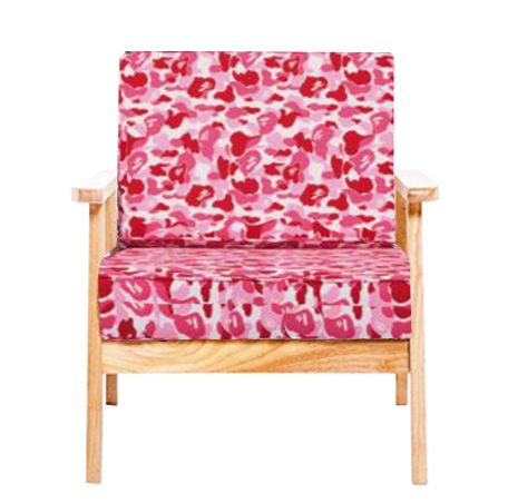 BAPE SINGLE-SEATER WOODEN CHAIR