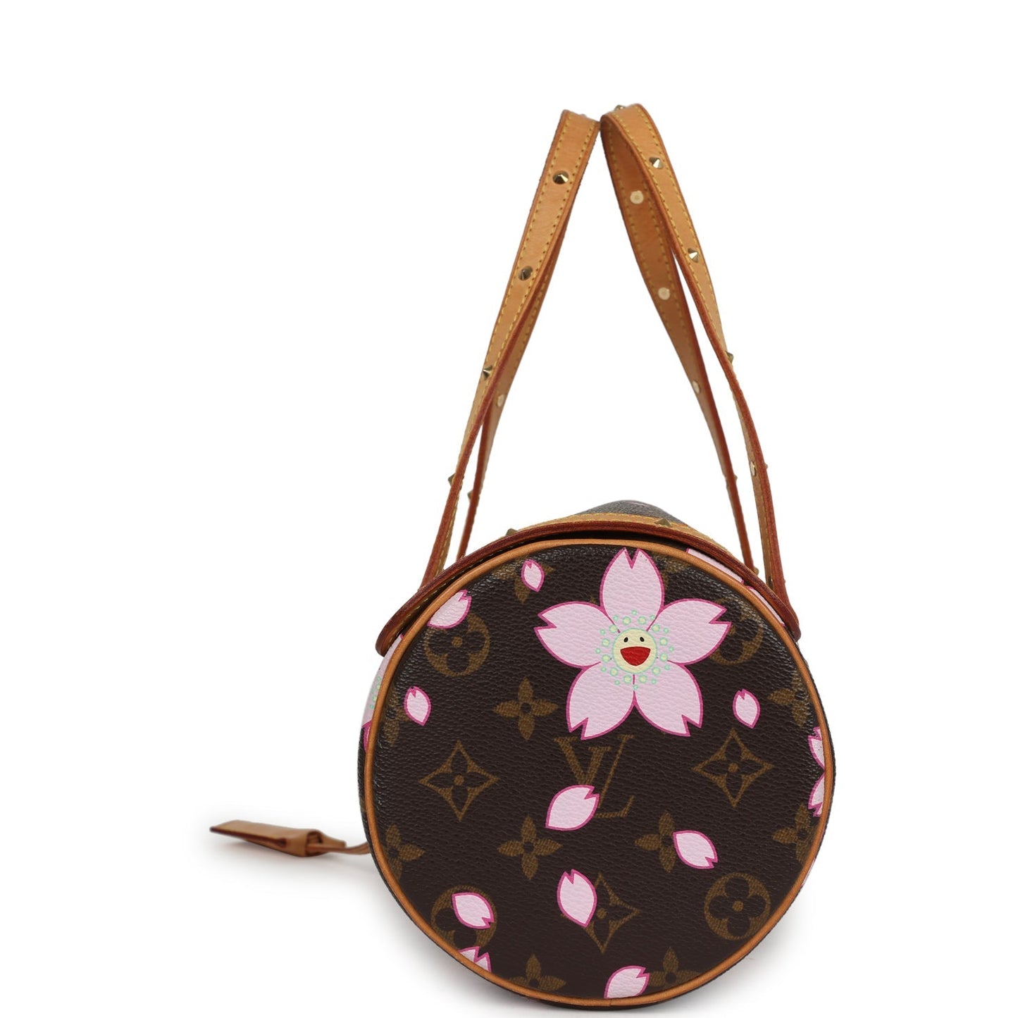 Vintage Louis Vuitton X Takashi Murakami Papillon Brown Monogram Cherry Blossom Gold Hardware