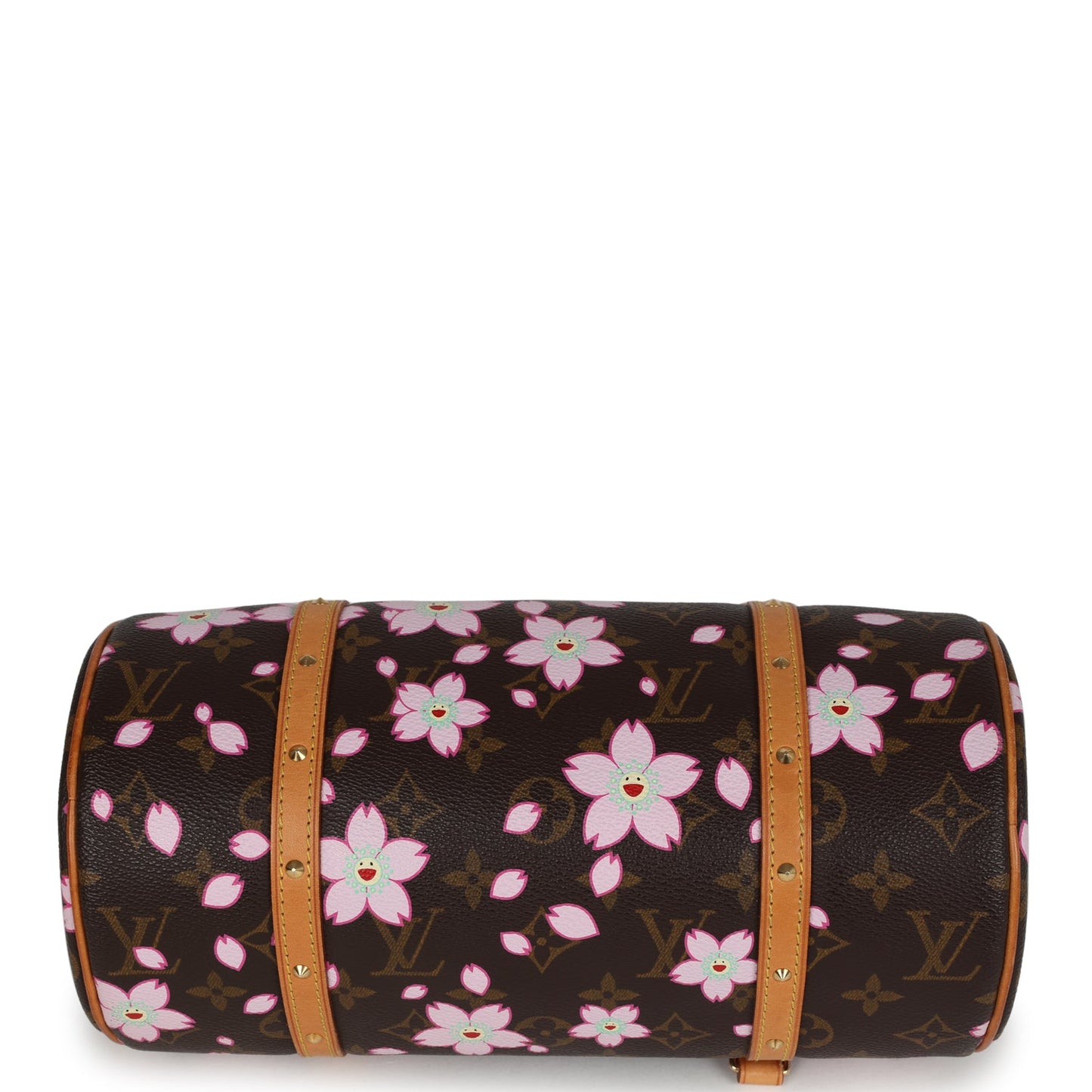 Vintage Louis Vuitton X Takashi Murakami Papillon Brown Monogram Cherry Blossom Gold Hardware
