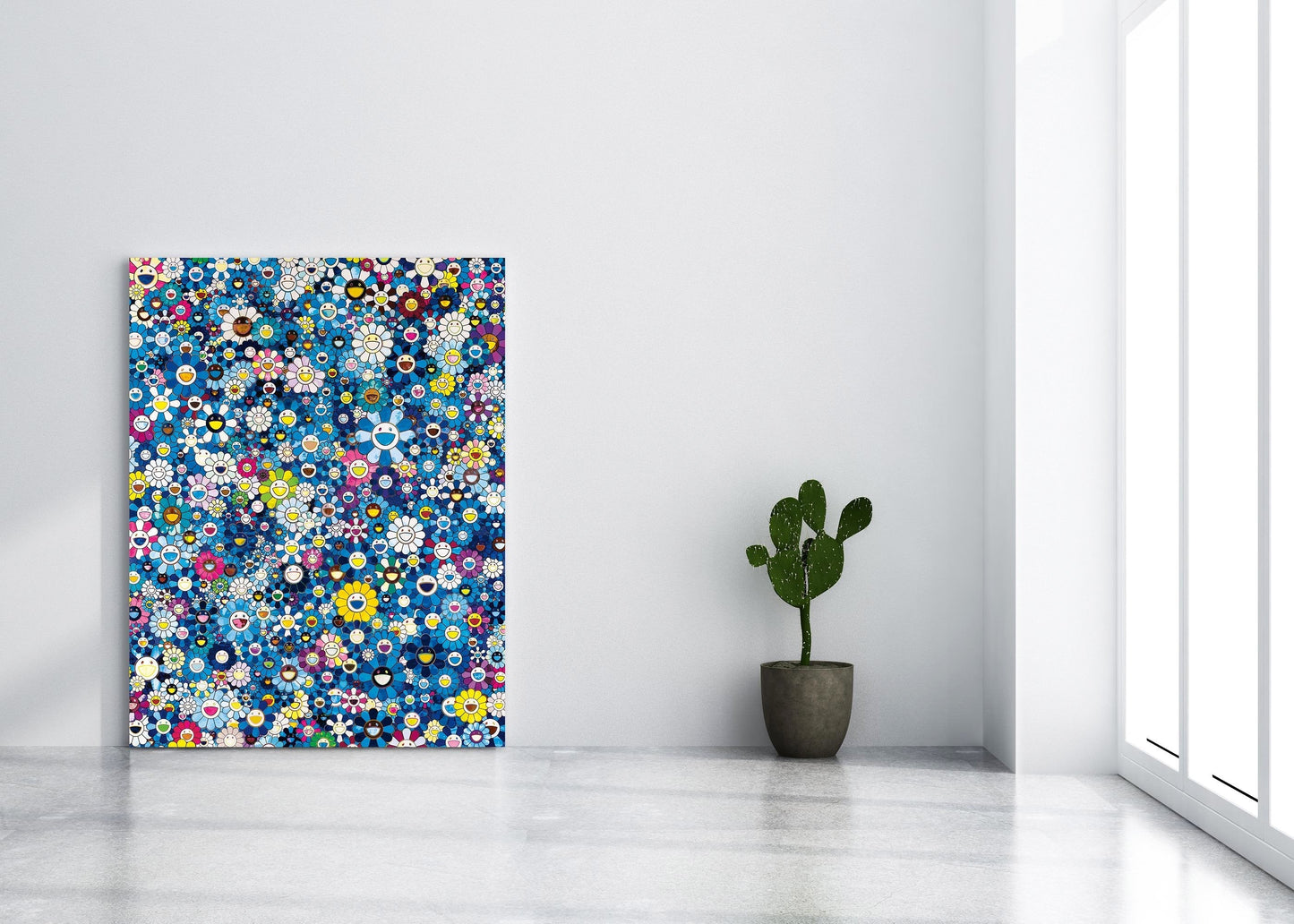 BLUE MURAKAMI CANVAS PRINT