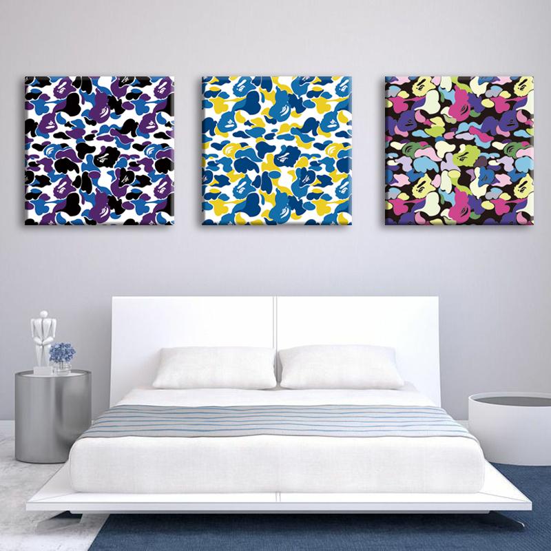 BAPE CUSTOM CAMO COLLAGE CANVAS PRINT