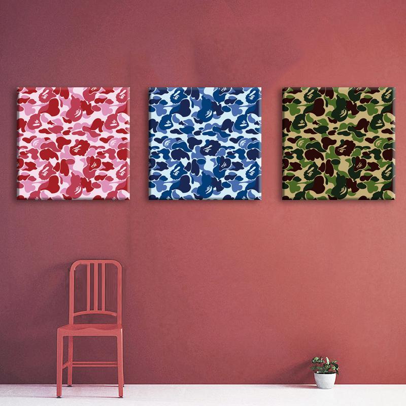 BAPE CUSTOM CAMO COLLAGE CANVAS PRINT