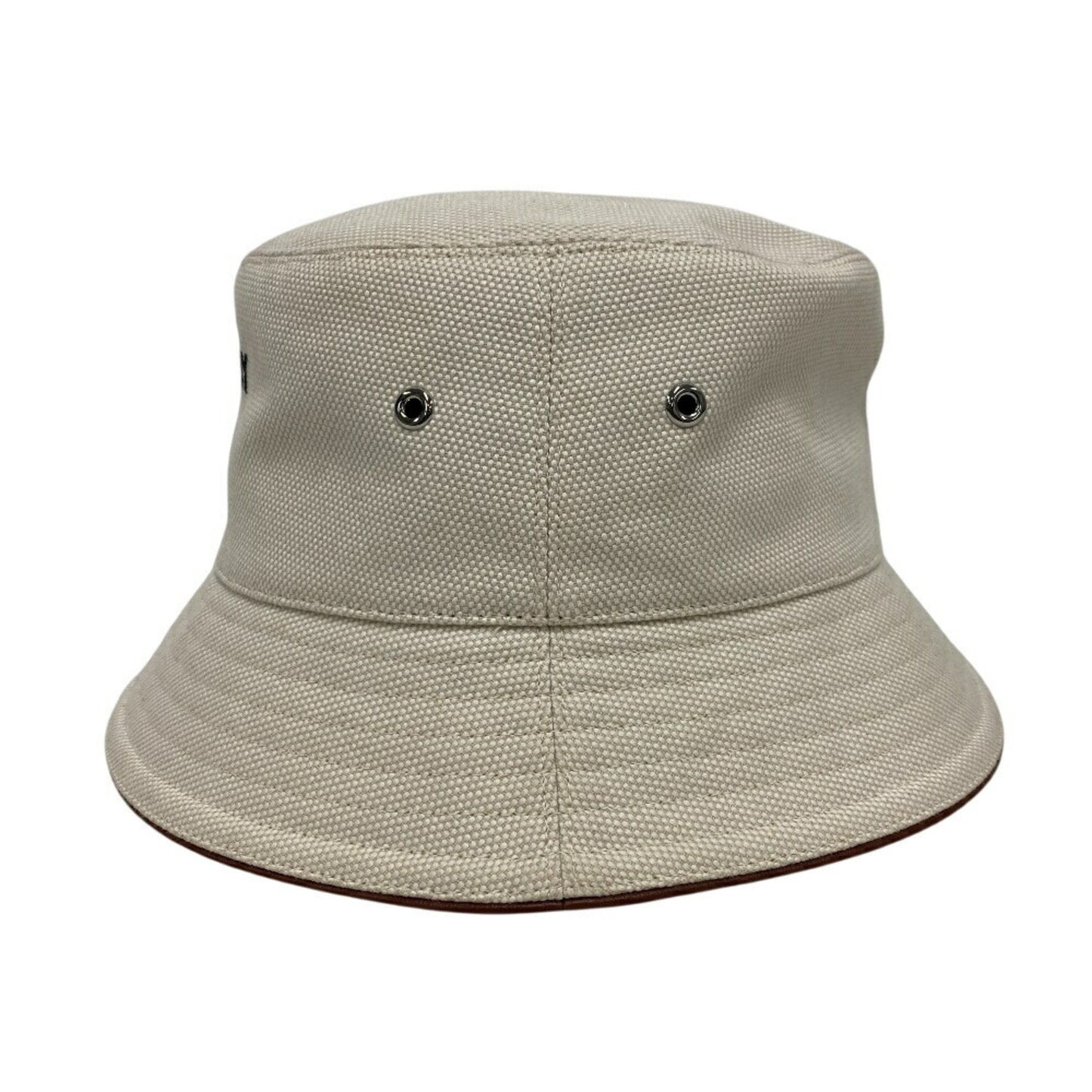 Burberry Cotton Leather Bucket Hat (Pre-Owned)