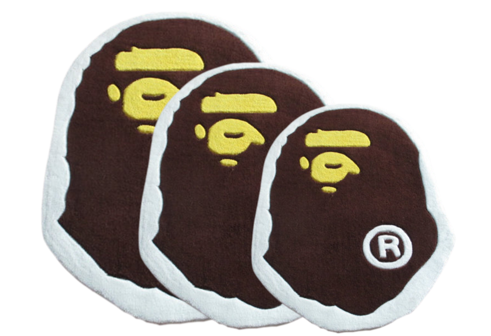 TAPETE DE CABEÇA DE MACACO BAPE