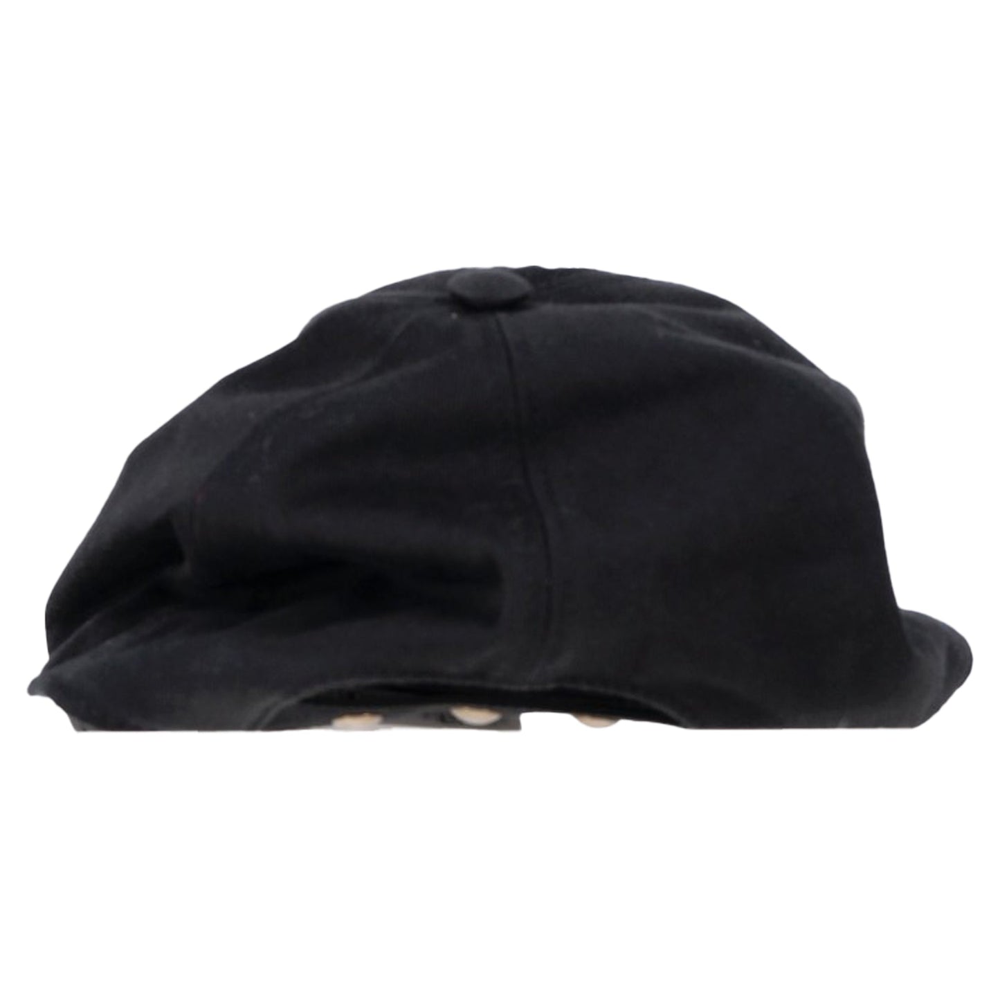 Burberry Embroidered Logo Baseball Cap in Black Cotton