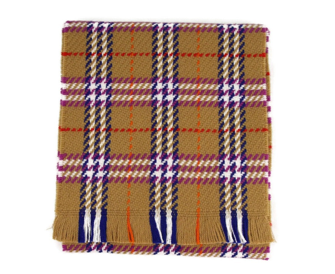 Burberry Women's Antique Vintage Check Extra Fine Merino Wool Scarf