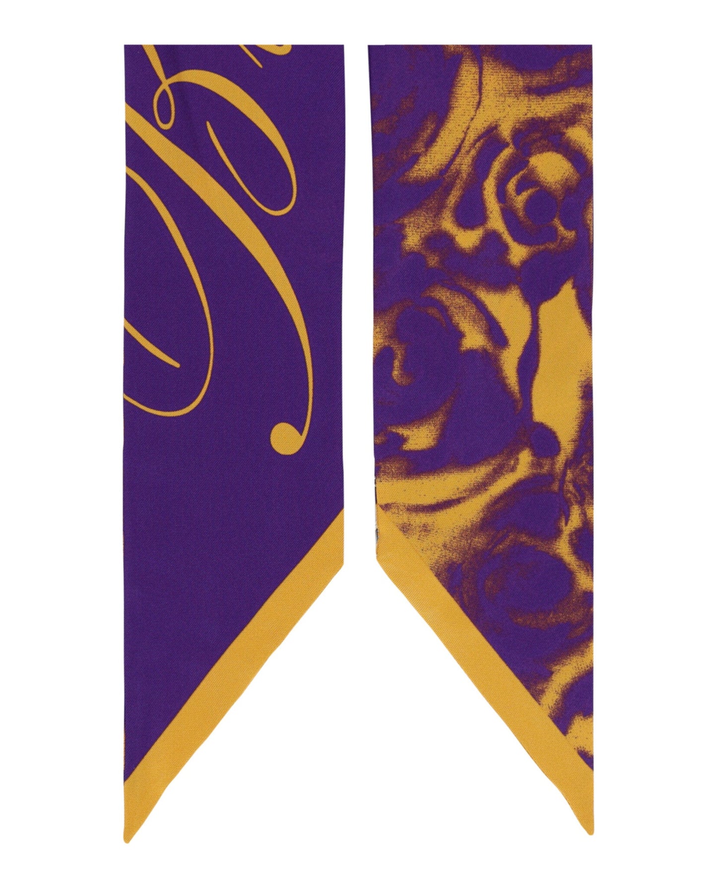 Rose-Printed Silk Scarf