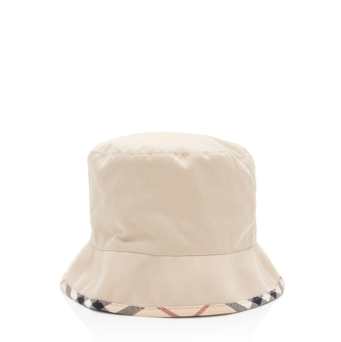 Burberry Cotton Check Trim Bucket Hat