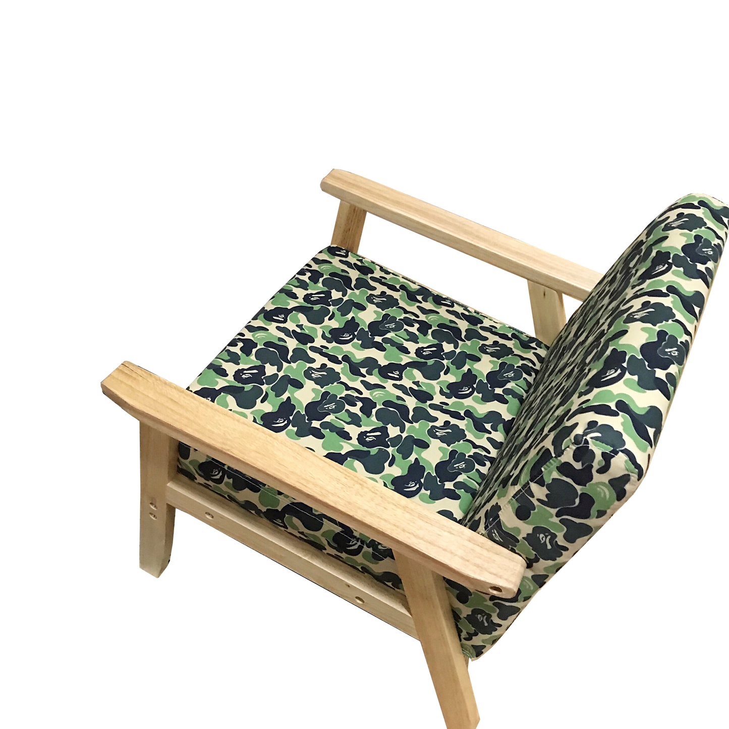 BAPE SINGLE-SEATER WOODEN CHAIR