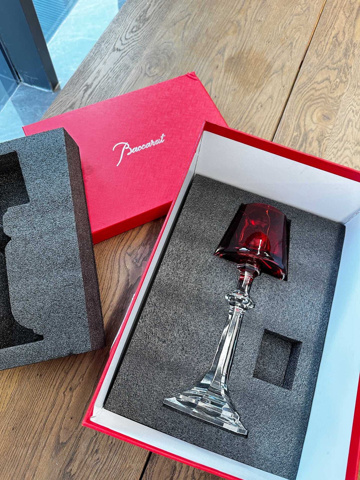 Baccarat Harcourt Fire of My Heart Crystal Candle Holder