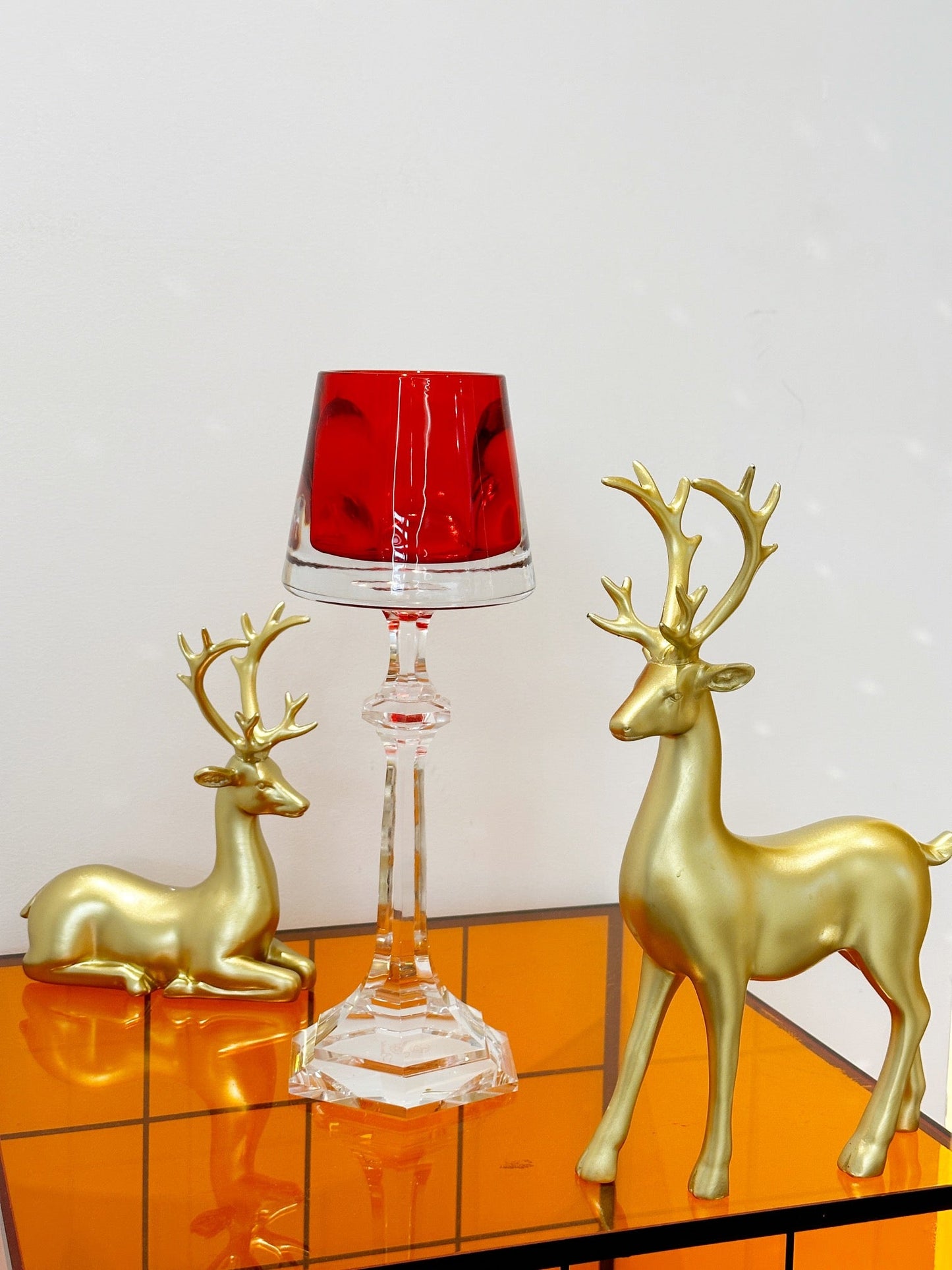 Baccarat Harcourt Fire of My Heart Crystal Candle Holder