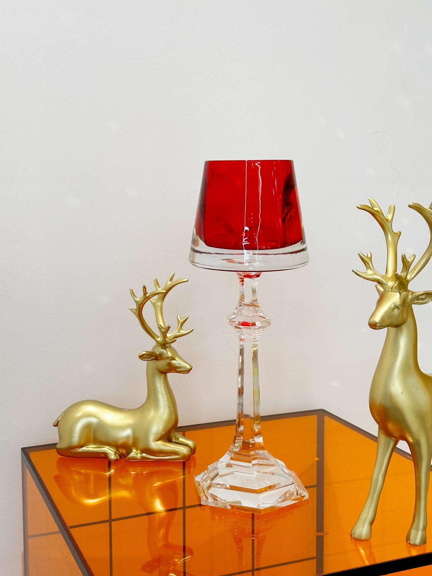 Baccarat Harcourt Fire of My Heart Crystal Candle Holder