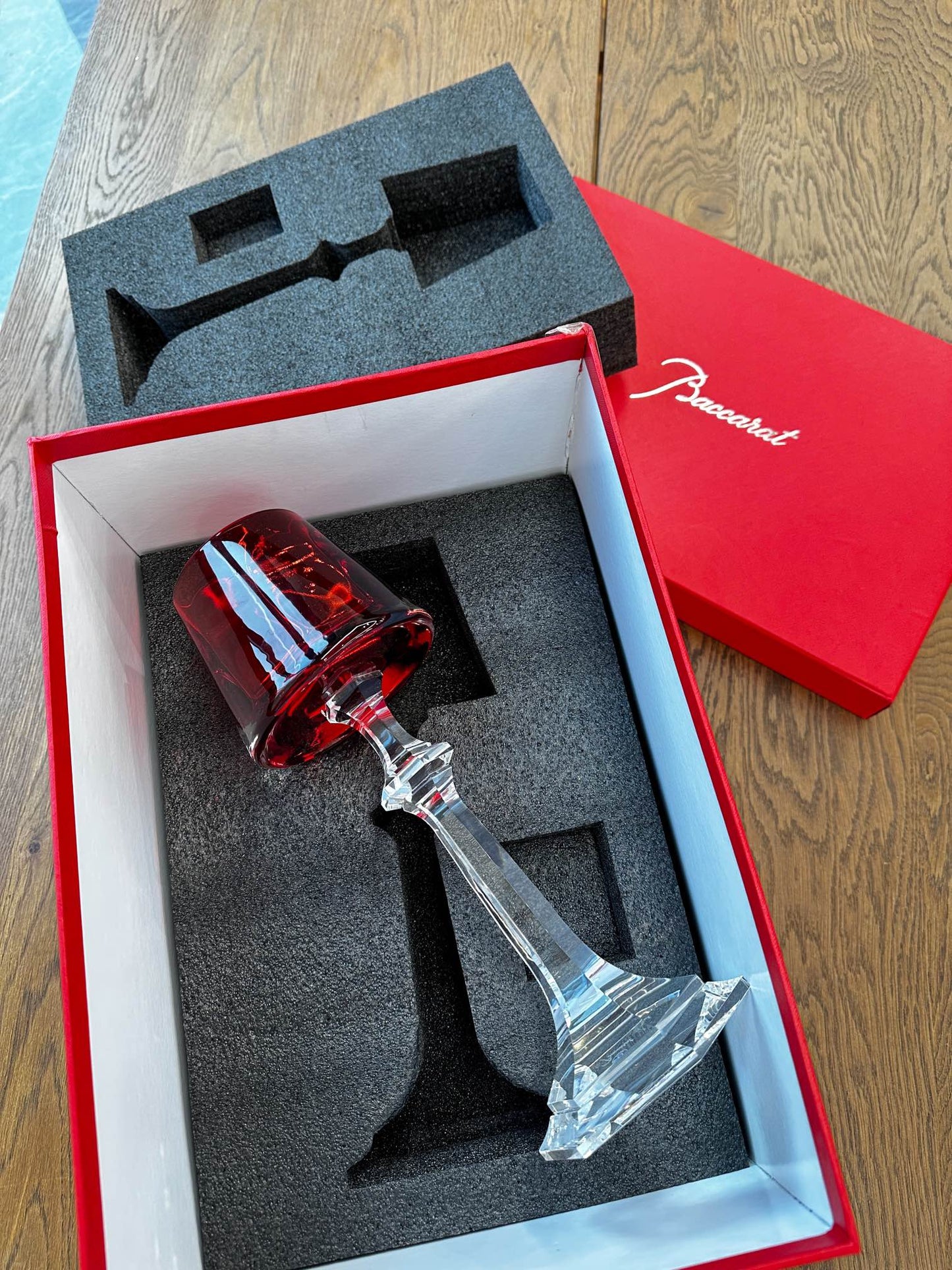 Baccarat Harcourt Fire of My Heart Crystal Candle Holder