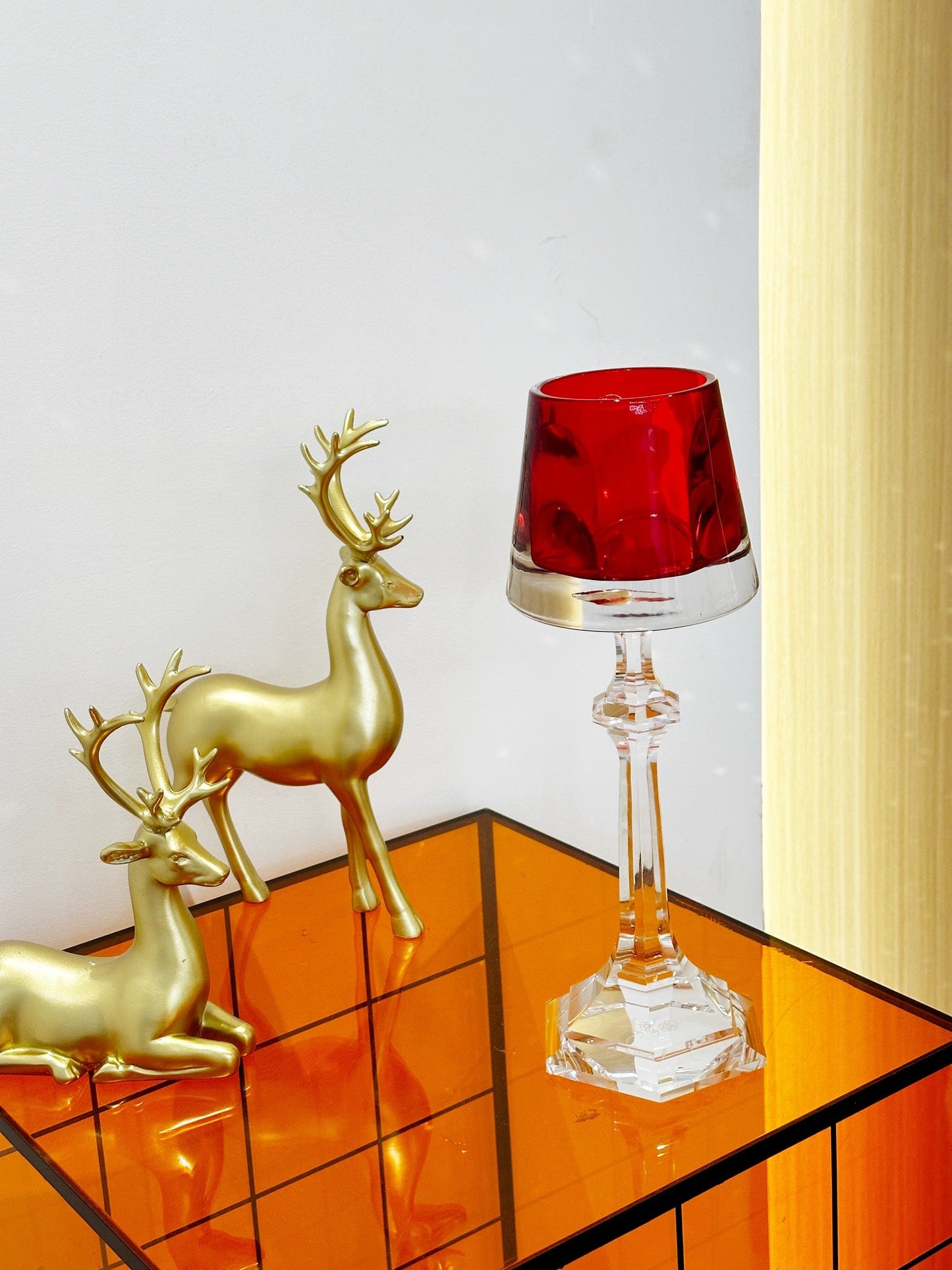 Baccarat Harcourt Fire of My Heart Crystal Candle Holder