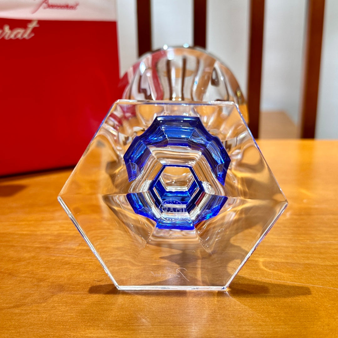 Baccarat Harcourt Crystal Wine Glass - Blue