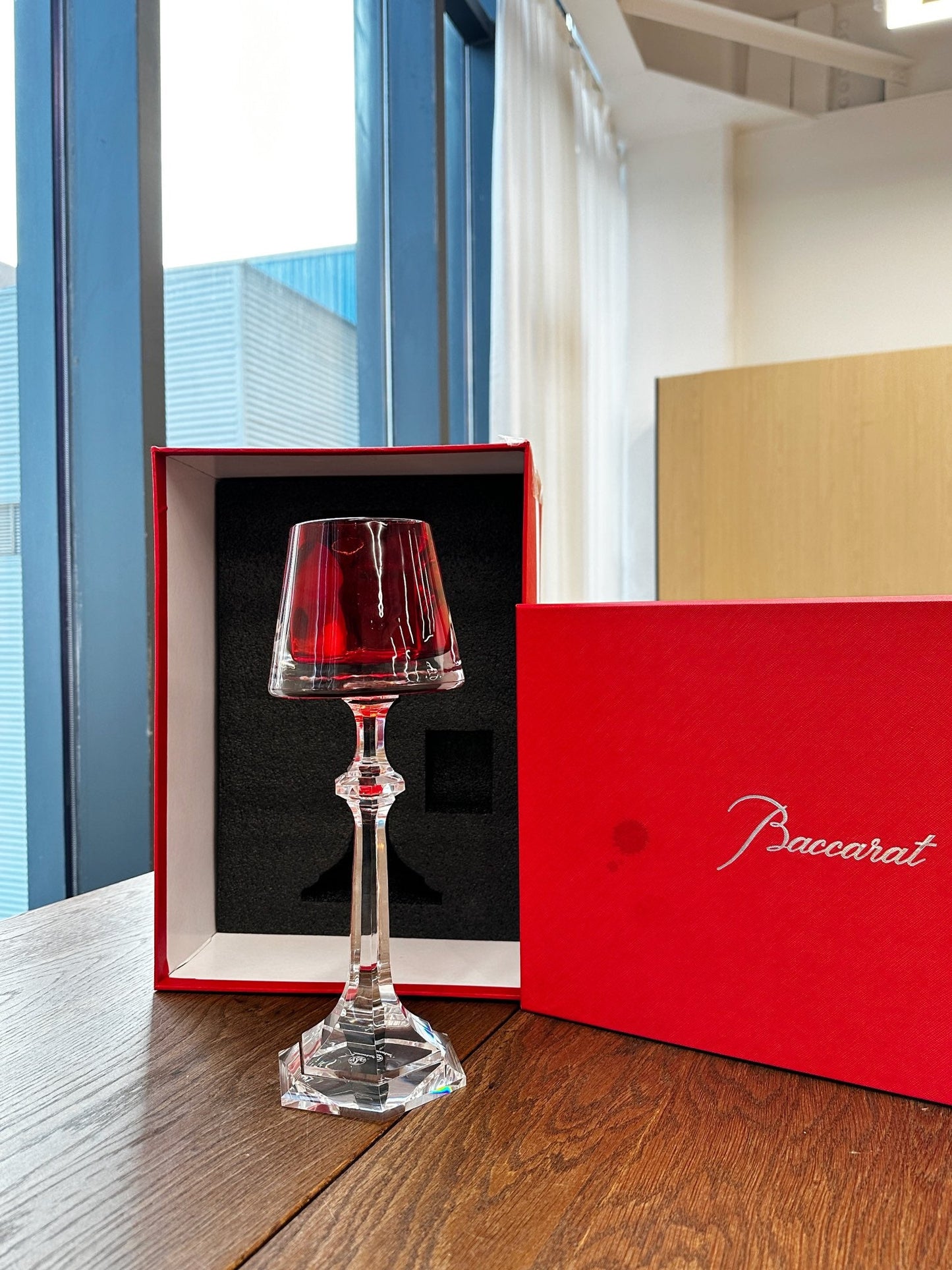 Baccarat Harcourt Fire of My Heart Crystal Candle Holder