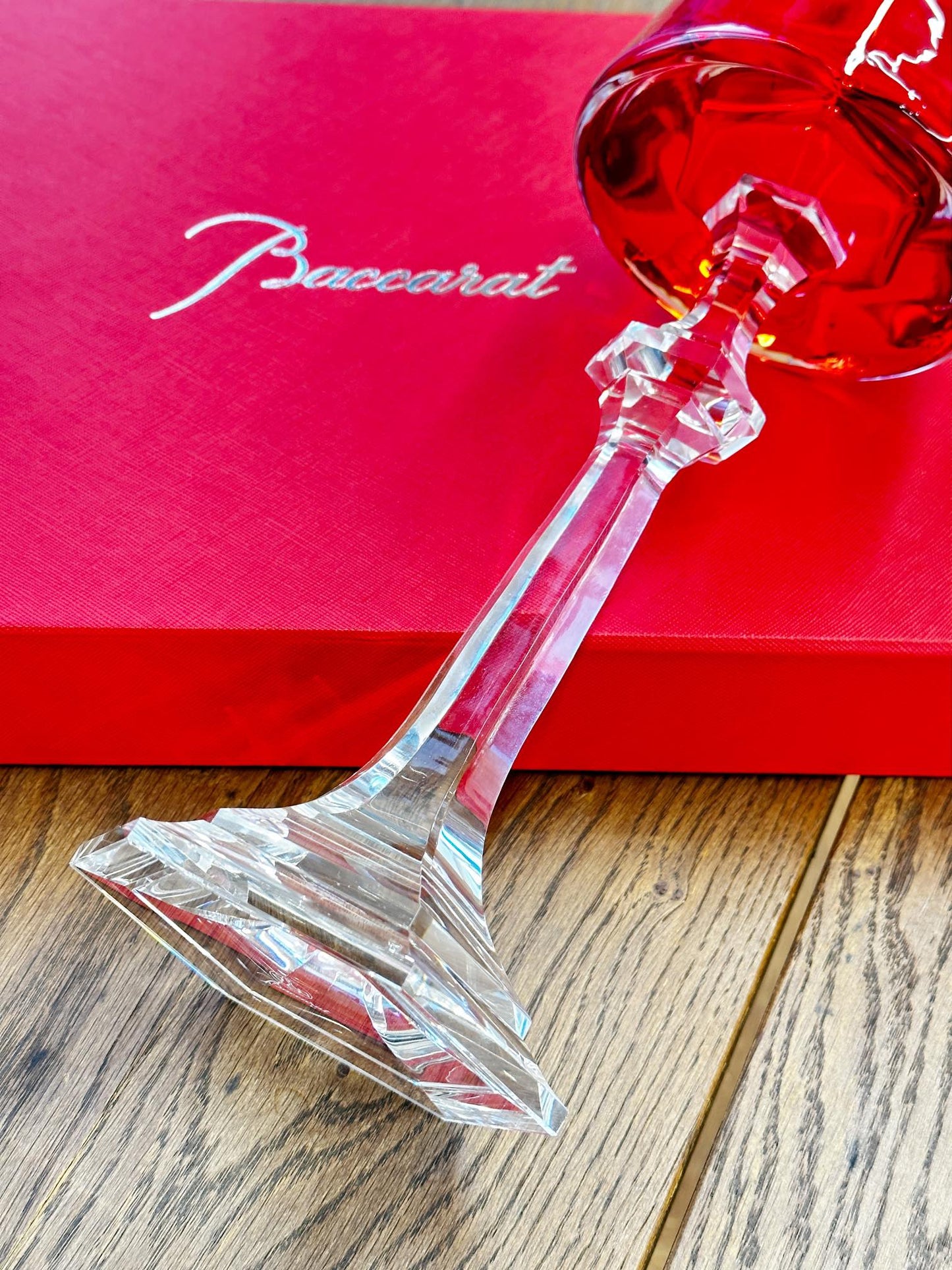 Baccarat Harcourt Fire of My Heart Crystal Candle Holder