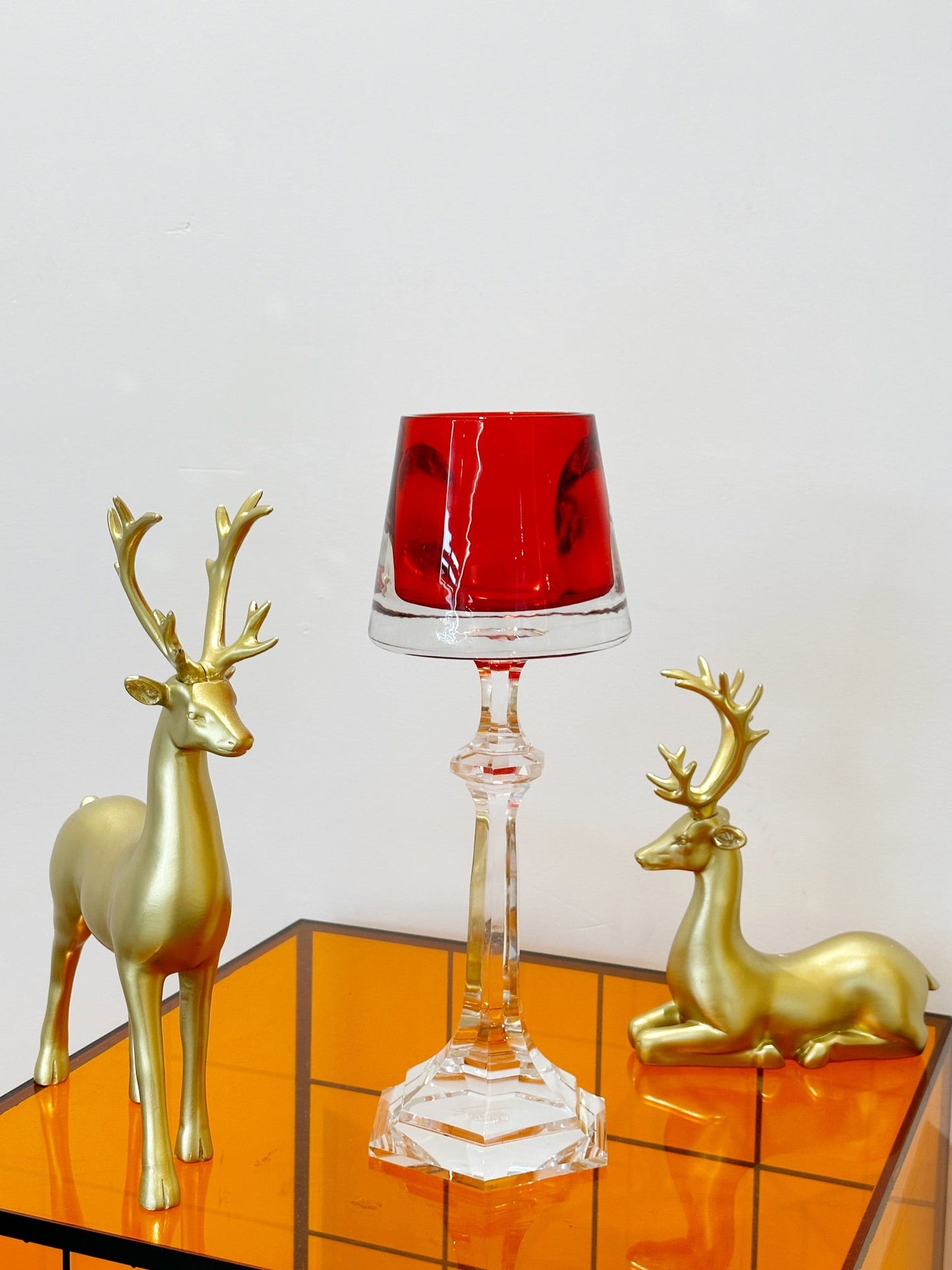 Baccarat Harcourt Fire of My Heart Crystal Candle Holder