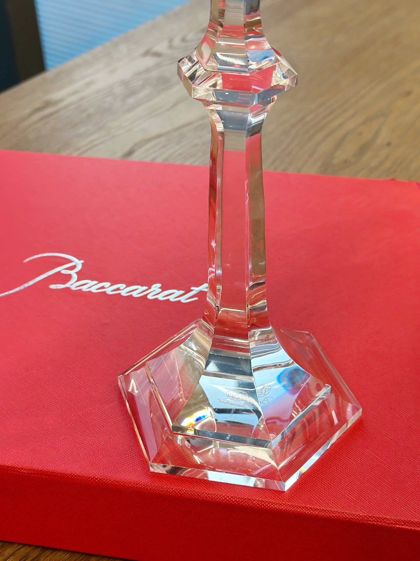 Baccarat Harcourt Fire of My Heart Crystal Candle Holder