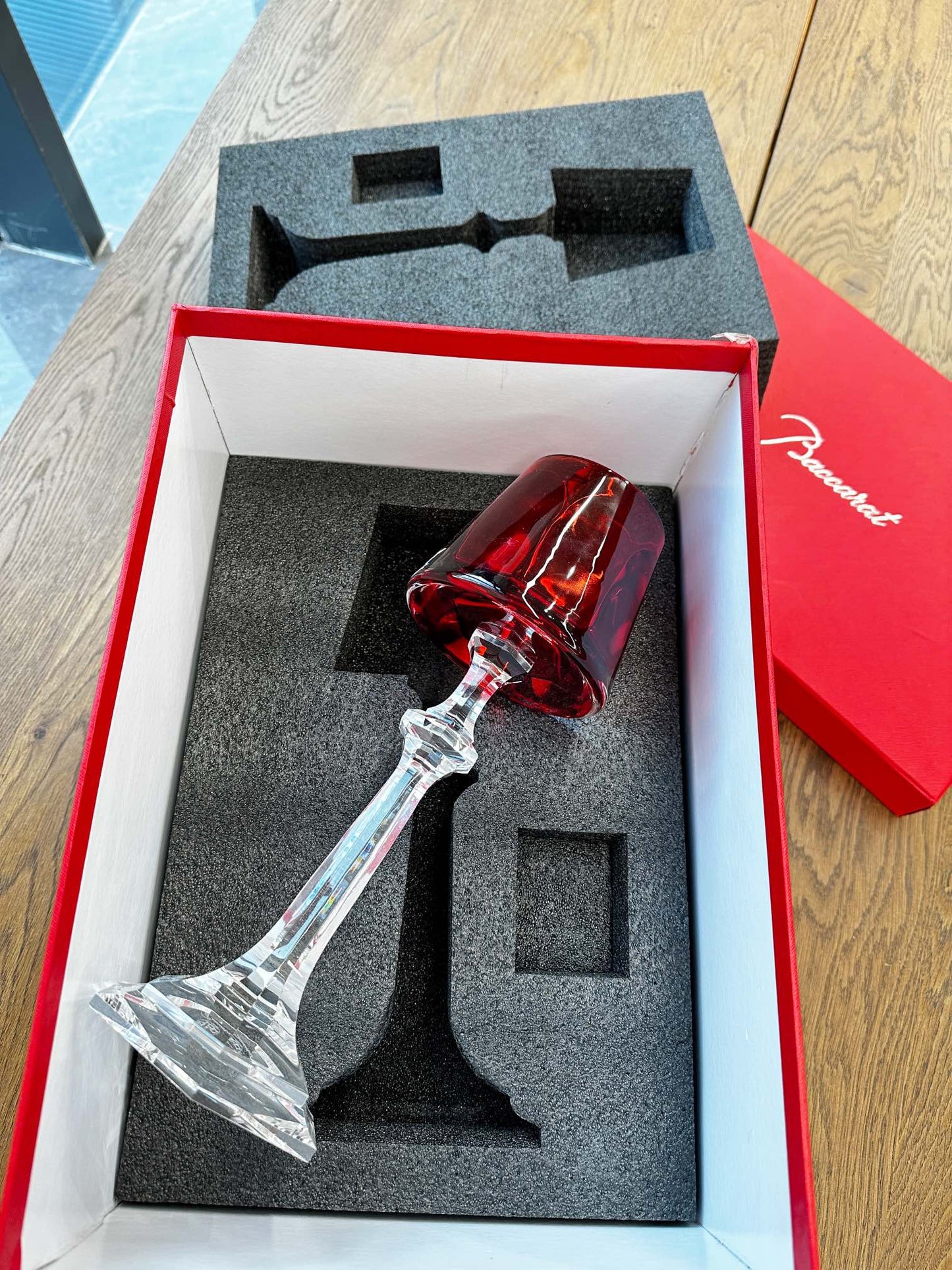 Baccarat Harcourt Fire of My Heart Crystal Candle Holder
