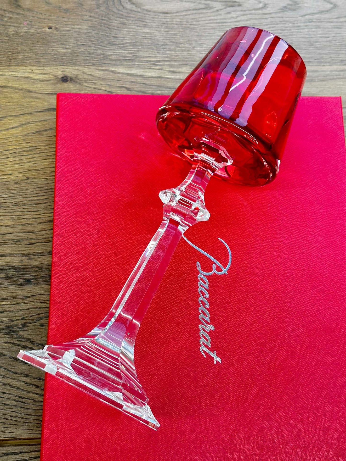 Baccarat Harcourt Fire of My Heart Crystal Candle Holder