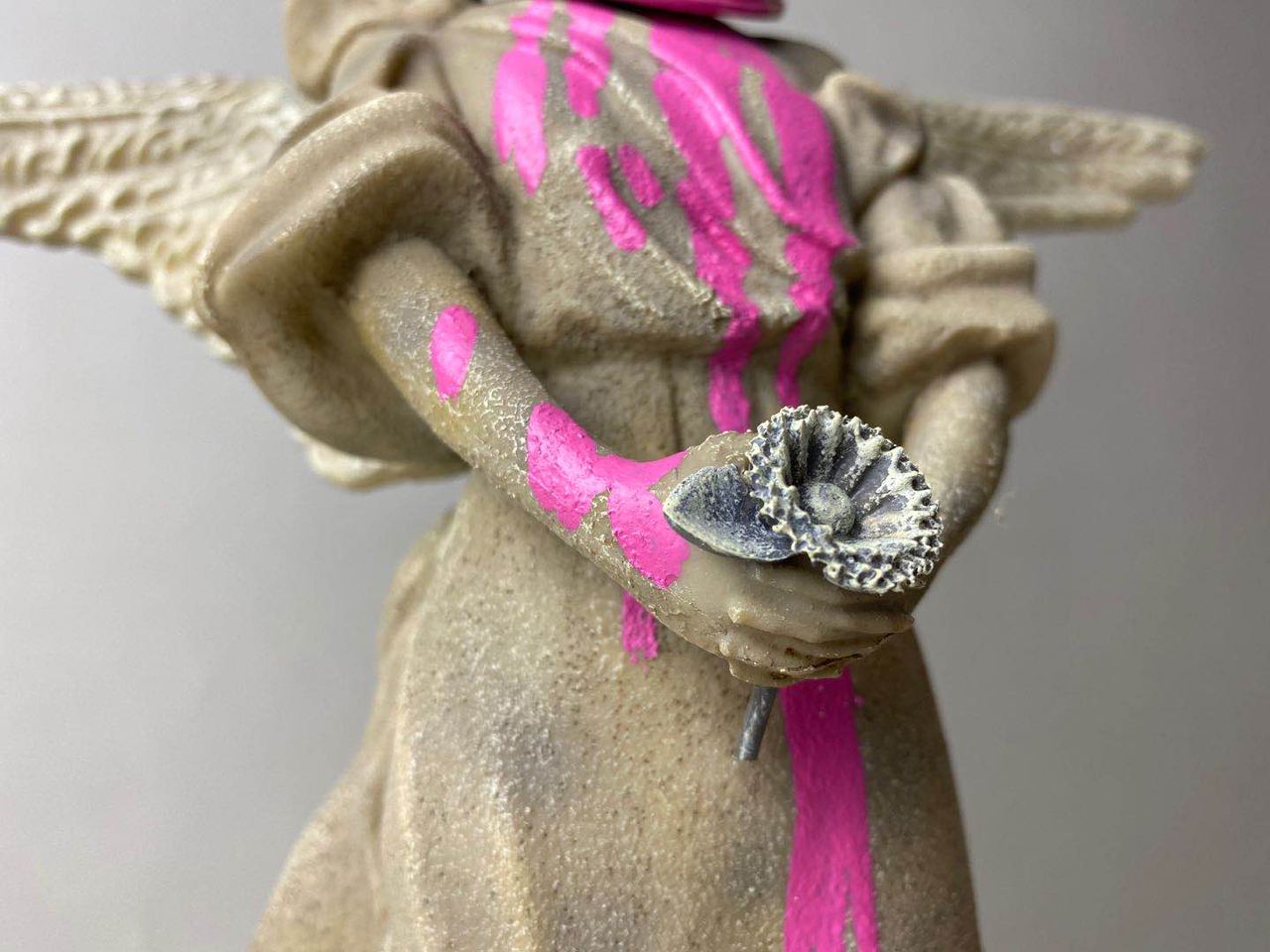 PINK ANGEL FIGURINE
