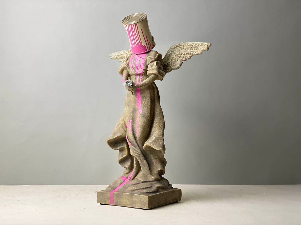 PINK ANGEL FIGURINE