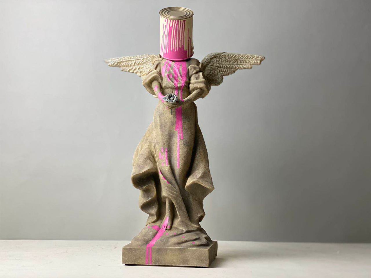 PINK ANGEL FIGURINE