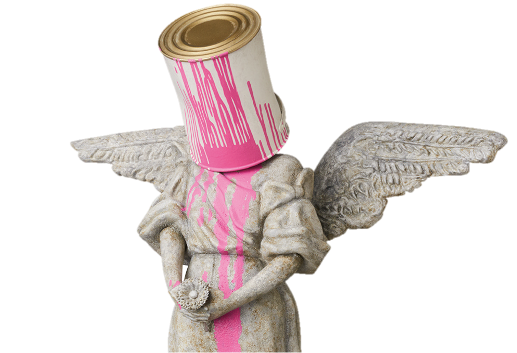 PINK ANGEL FIGURINE