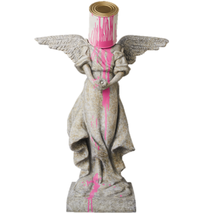 PINK ANGEL FIGURINE