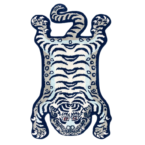 TIBETAN RAW EMOTIONS TIGER RUG