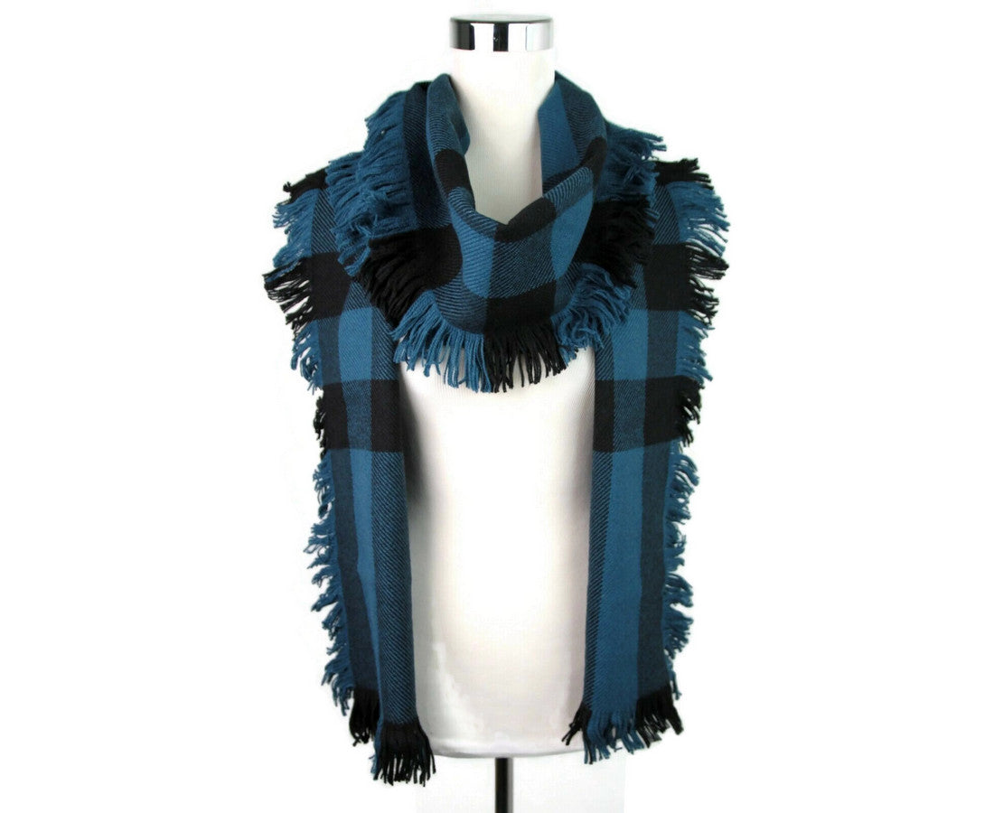 Burberry Women's  Wool Fashion Scarf With Fringe And pink Stripe
