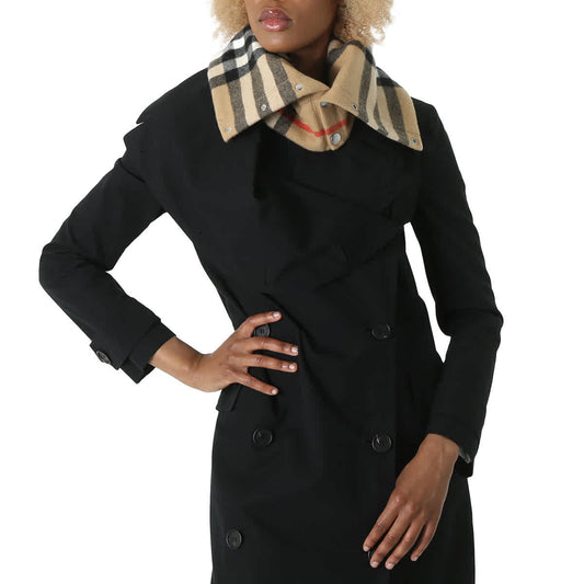 Burberry Archive Beige Vintage Check-Pattern Cashmere Snood