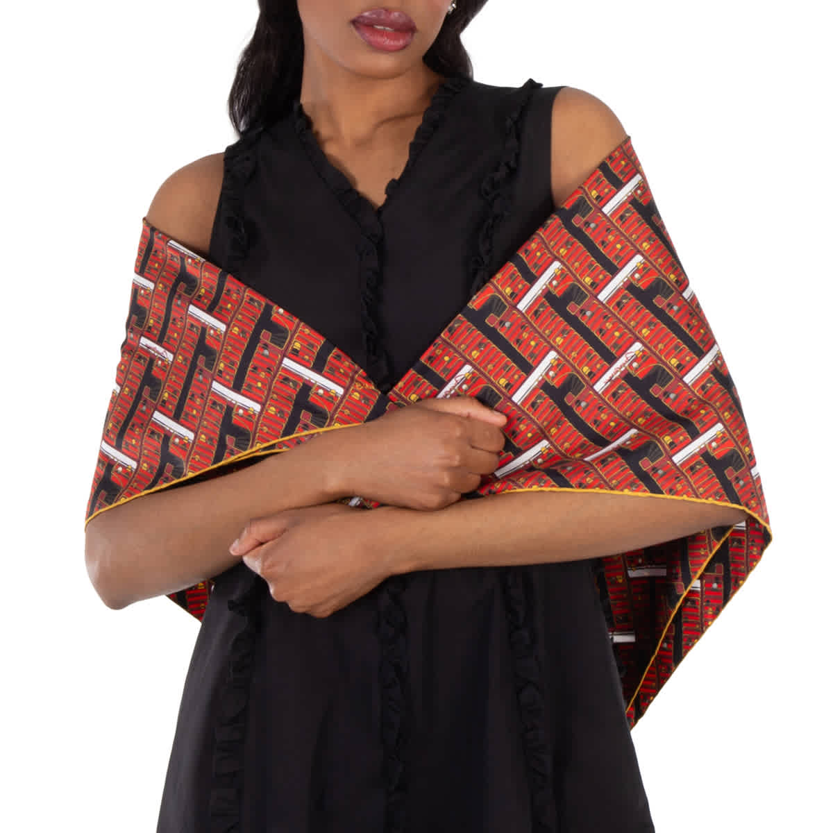 Burberry Bus Silk Scarf In Pillar