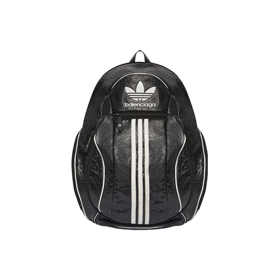 Balenciaga x Adidas 2025 Limited Edition Embossed Logo Leather Backpack