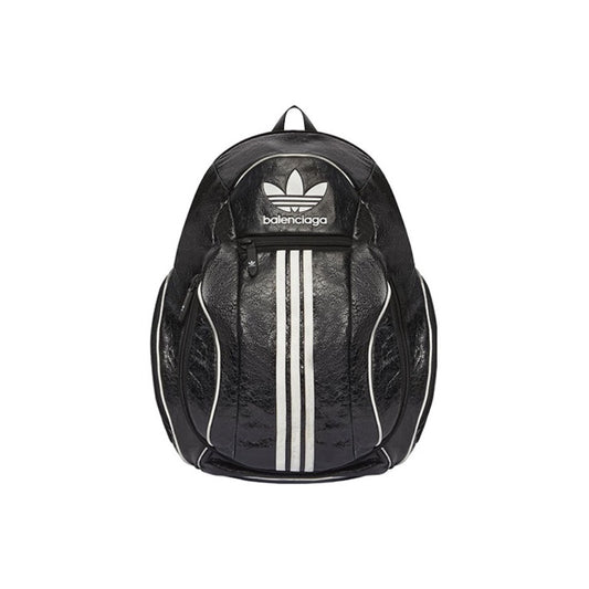 Balenciaga x Adidas 2025 Limited Edition Embossed Logo Leather Backpack