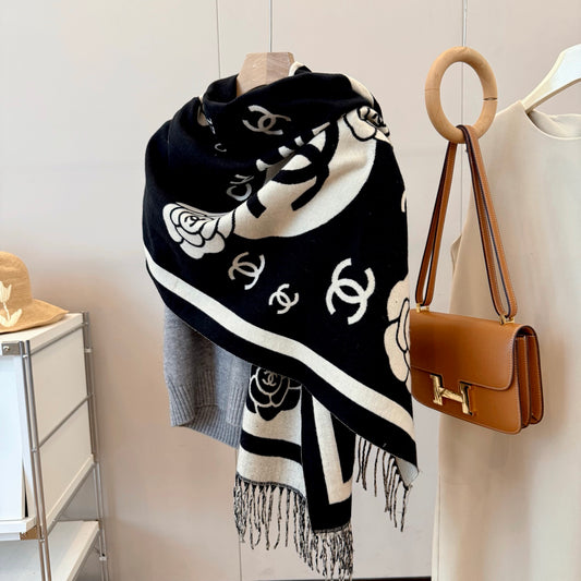 Unisex Cashmere Knit Scarf 2025 Autumn Winter - Classic Warm Design