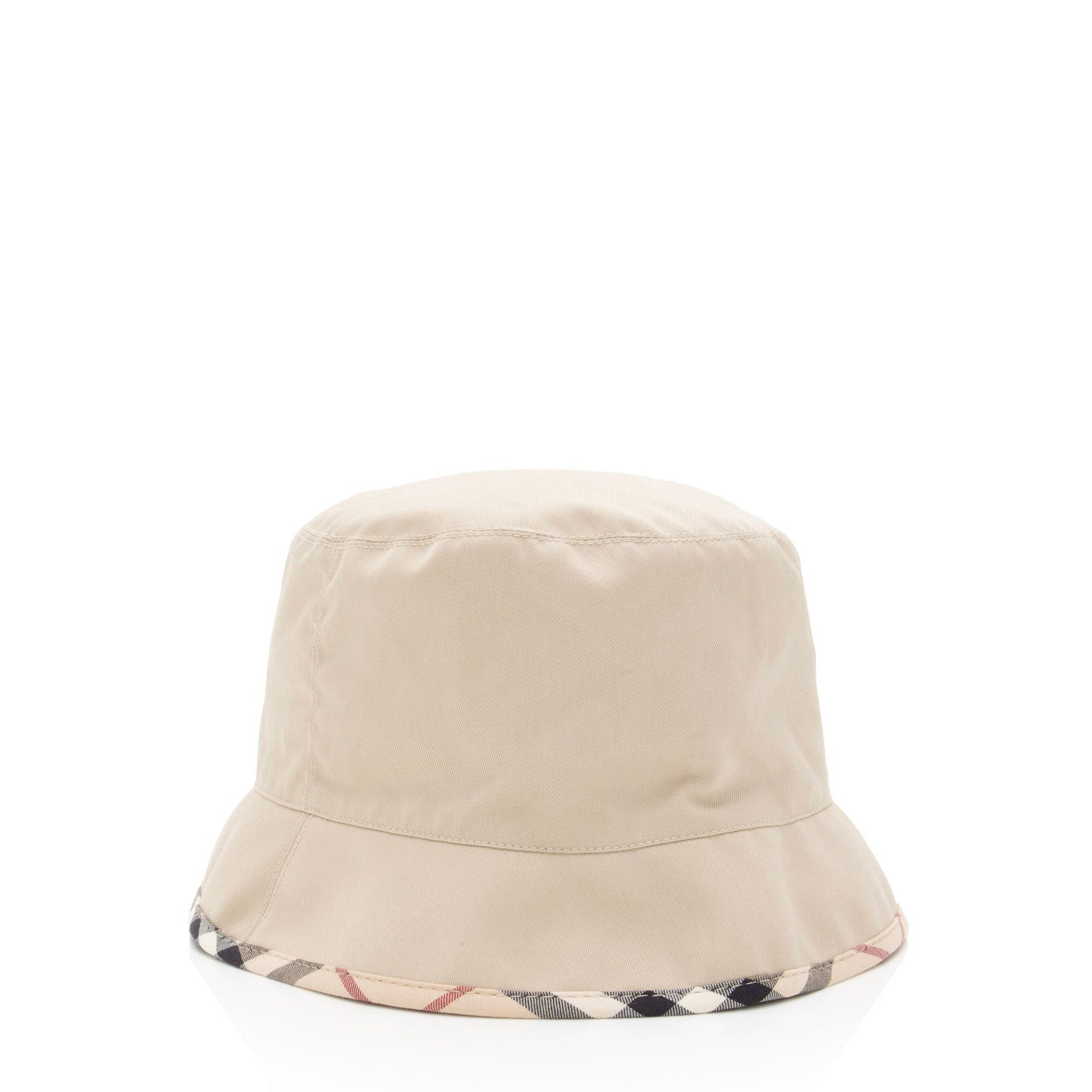 Burberry Cotton Check Trim Bucket Hat