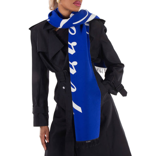 Burberry Logo Silk Wool Blend Scarf
